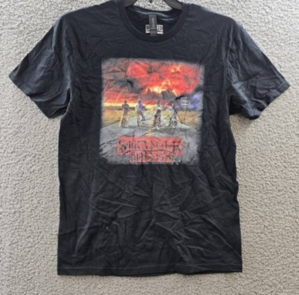 Gildan Stranger Things Where It Began Short Sleeve T-Shirt Mens M Black Pullover